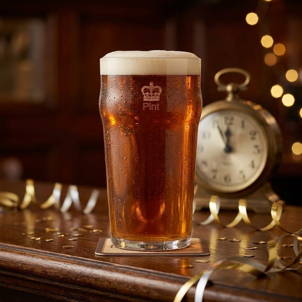 Amazon.com | Authentic British Style Imperial Pint Glass with